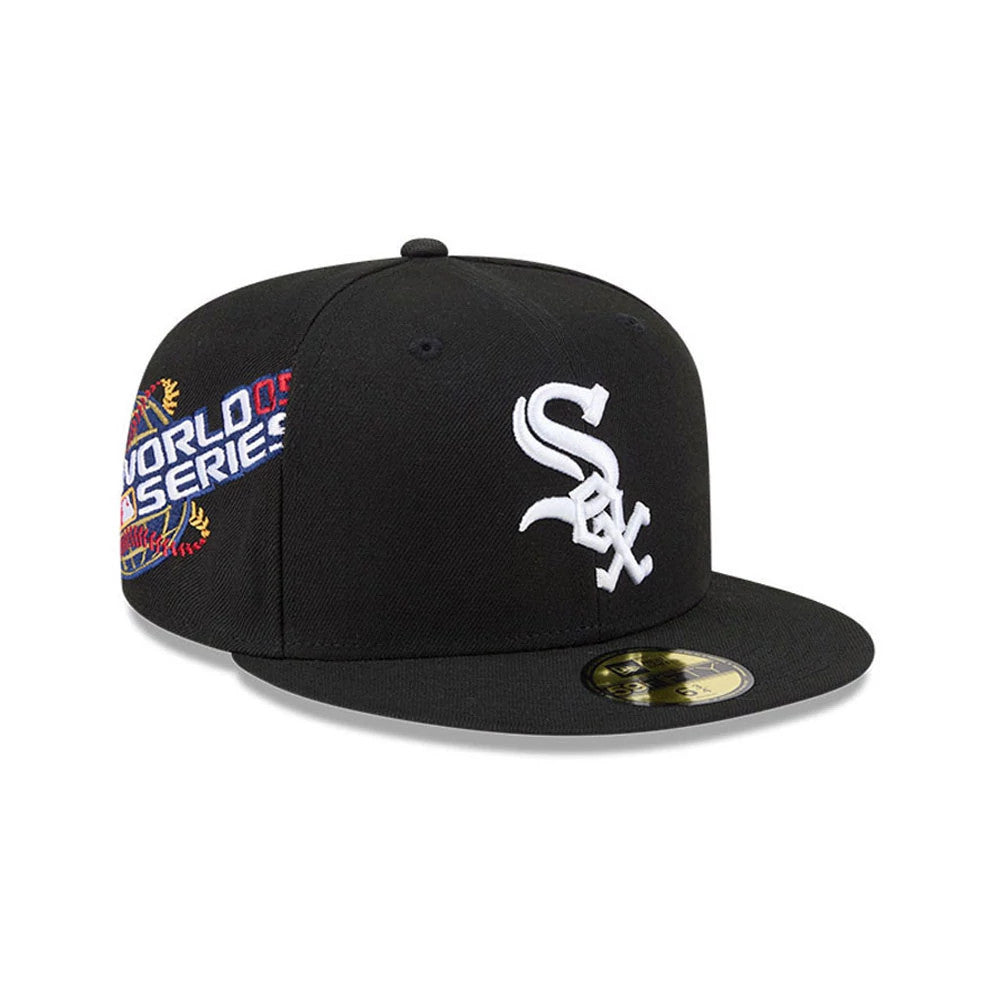 Chicago White Sox MLB Hidden Hit Black 59FIFTY Fitted Cap-Benirox