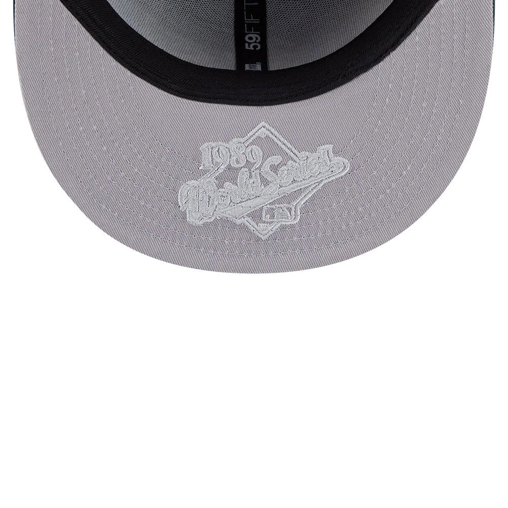Athletics MLB Hidden Hit Dark Green 59FIFTY Fitted Cap-Benirox