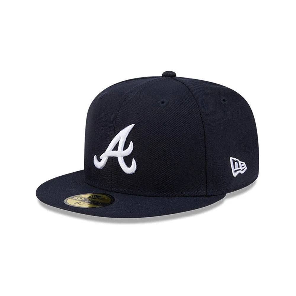 Atlanta Braves MLB Hidden Hit Navy 59FIFTY Fitted Cap-Benirox