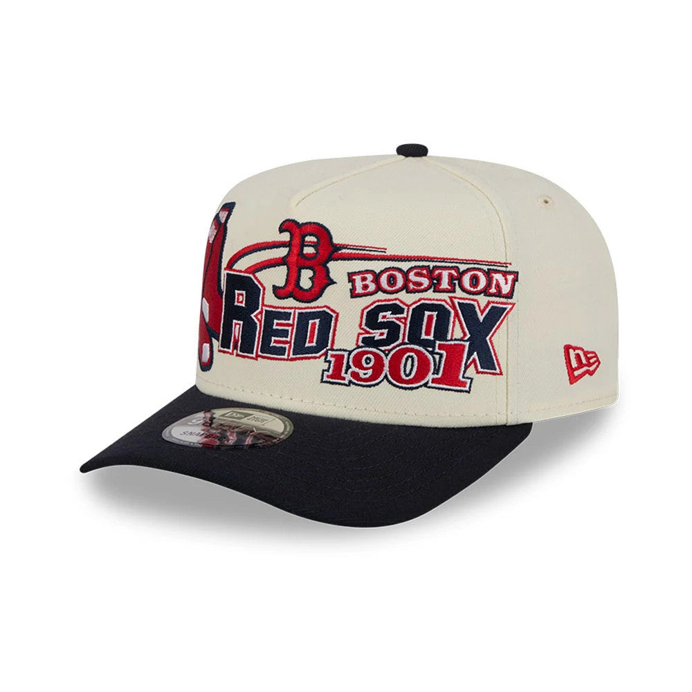 Boston Red Sox MLB Classic Cream 9FIFTY A-Frame Snapback Adjustable Cap-Benirox