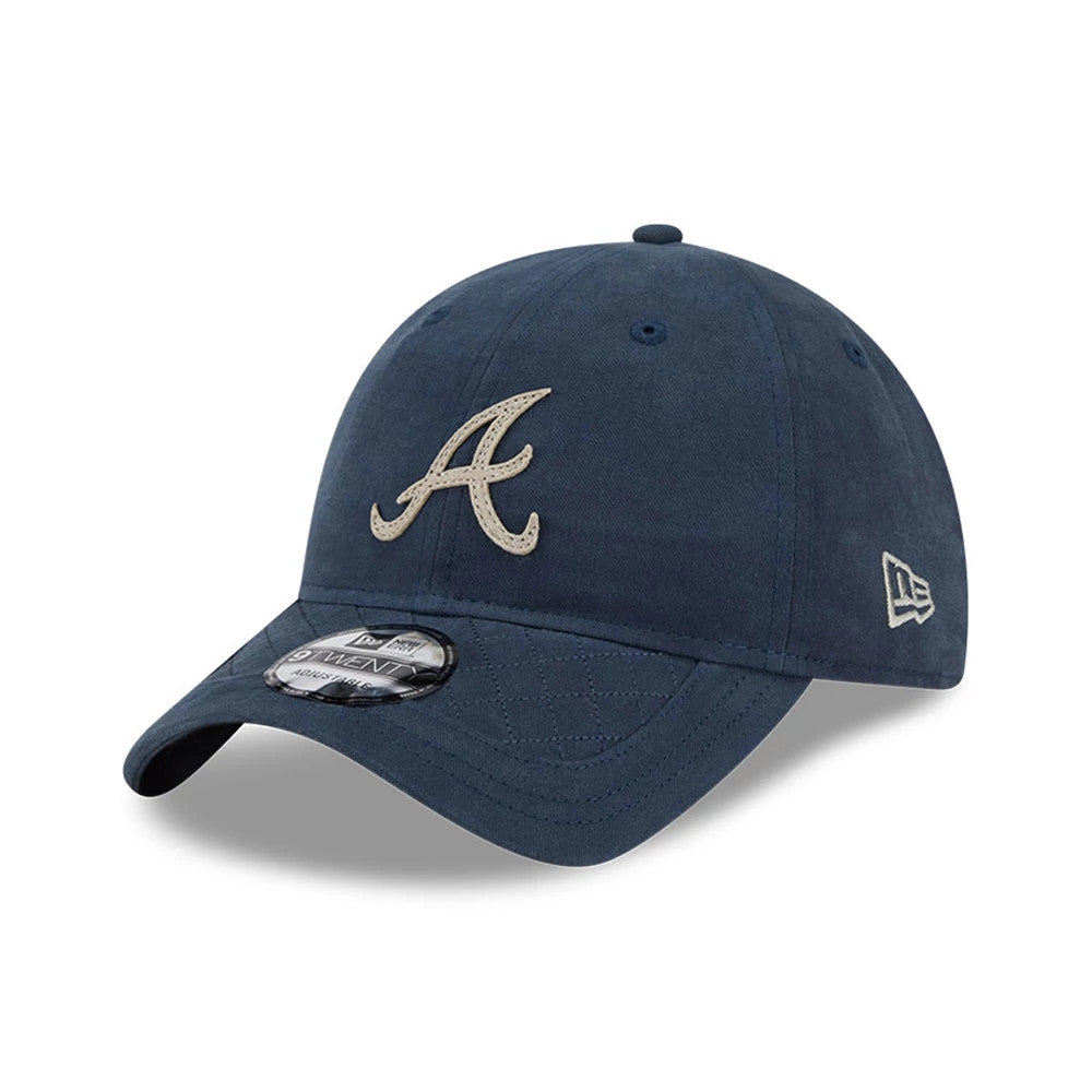 Atlanta Braves MLB Quilted Navy 9TWENTY Adjustable Cap-Benirox