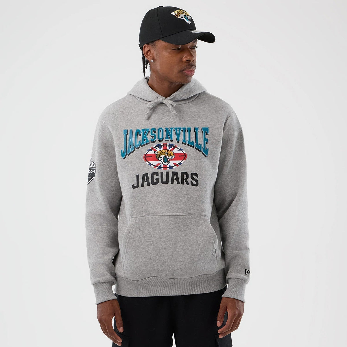 Jacksonville Jaguars NFL International Series Games Grey Pullover Hoodie-Benirox