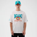 Dolphins NFL International Series Games Madrid White Oversized T-Shirt-Benirox