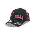 Chicago Bulls NBA All Over Black 9FORTY A-Frame Adjustable Cap-Benirox
