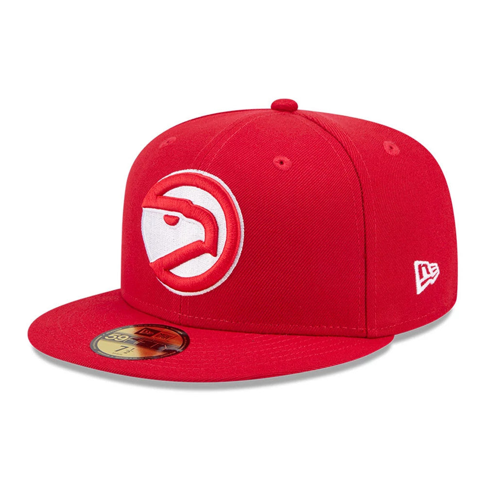 Atlanta Hawks NBA Hardwood Classic Red 59FIFTY Fitted Cap-Benirox