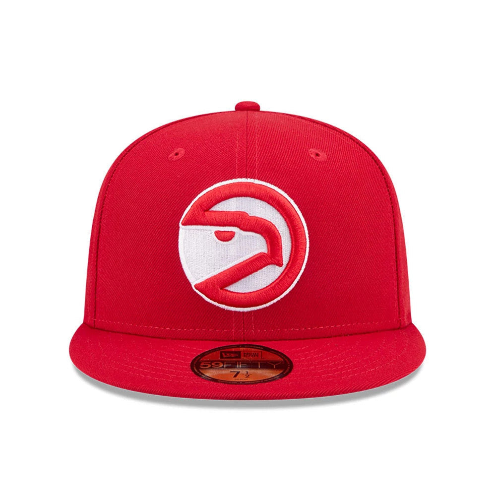 Atlanta Hawks NBA Hardwood Classic Red 59FIFTY Fitted Cap-Benirox