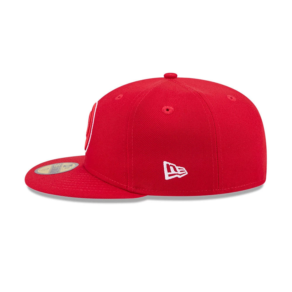 Atlanta Hawks NBA Hardwood Classic Red 59FIFTY Fitted Cap-Benirox