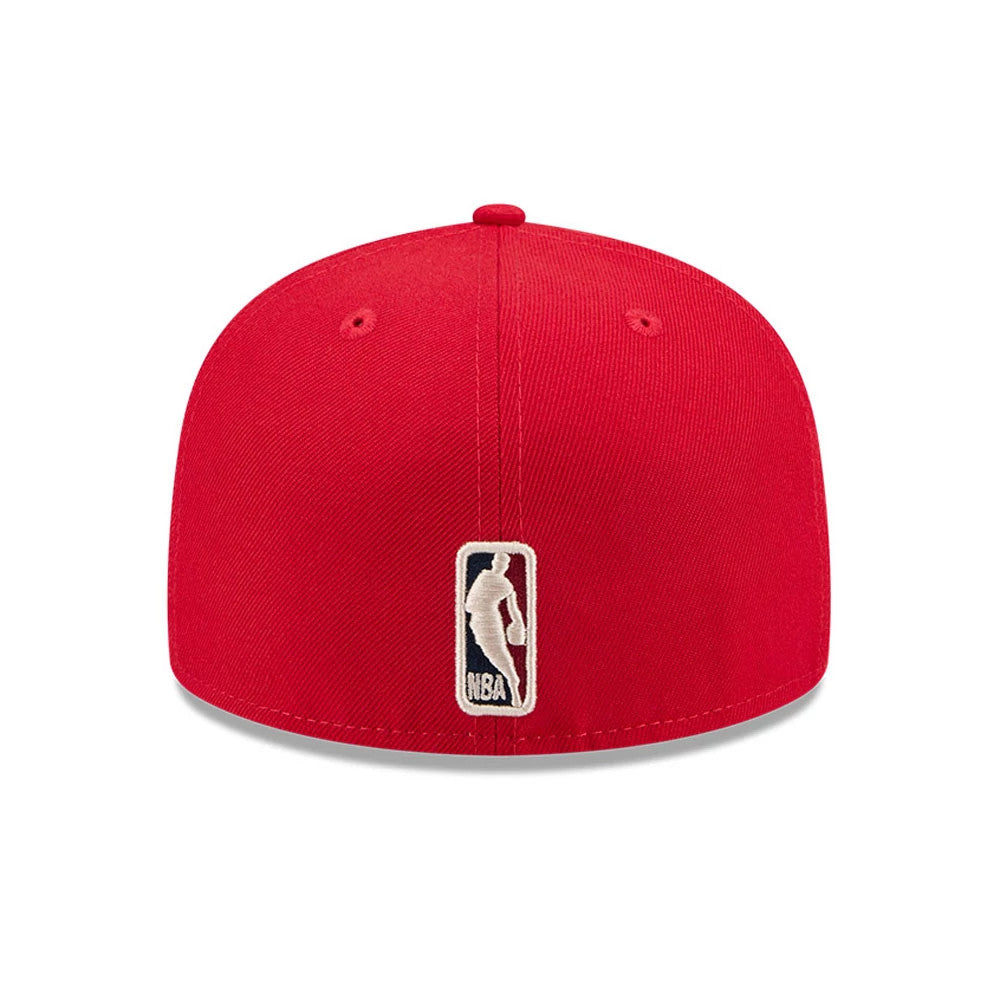 Atlanta Hawks NBA Hardwood Classic Red 59FIFTY Fitted Cap-Benirox