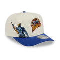 Golden State Warriors NBA Blue 9FIFTY A-Frame Snapback Adjustable Cap-Benirox