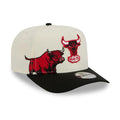 Chicago Bulls NBA Black 9FIFTY A-Frame Snapback Adjustable Cap-Benirox