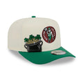 Boston Celtics NBA Cream 9FIFTY A-Frame Snapback Adjustable Cap-Benirox