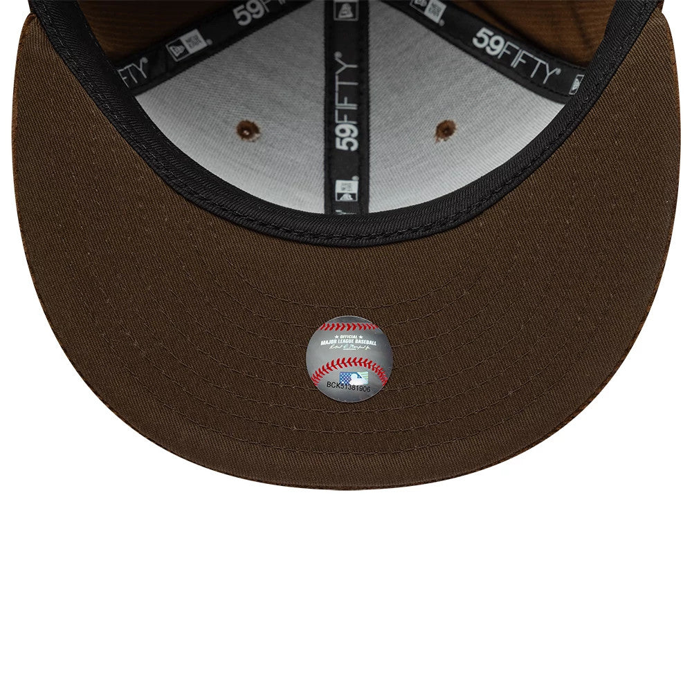Atlanta Braves MLB Cord Dark Brown 59FIFTY Fitted Cap-Benirox