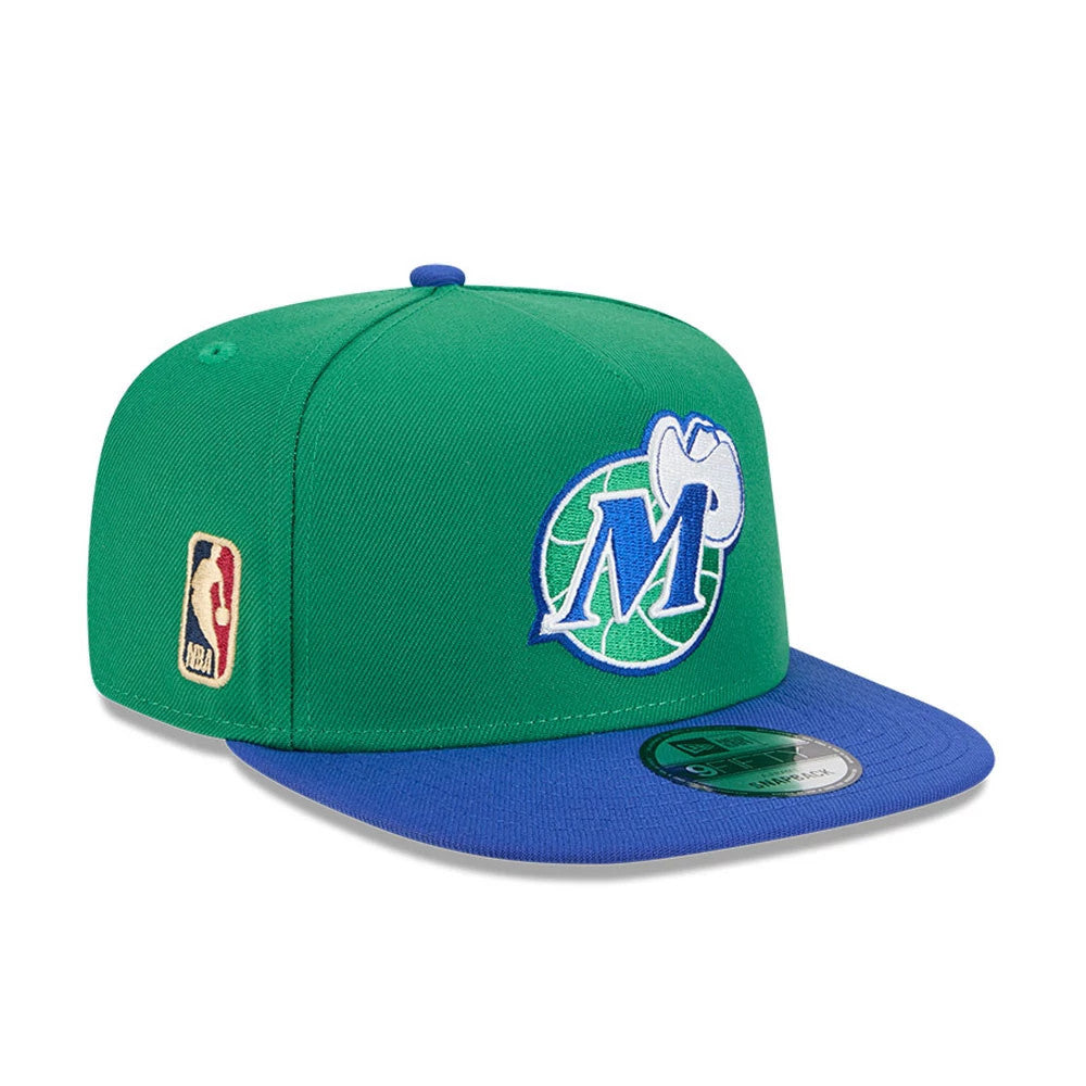 Dallas Mavericks NBA Classic Green 9FIFTY A-Frame Snapback Adjustable Cap-Benirox