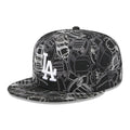 LA Dodgers MLB Cap Scramble Black 59FIFTY Fitted Cap-Benirox