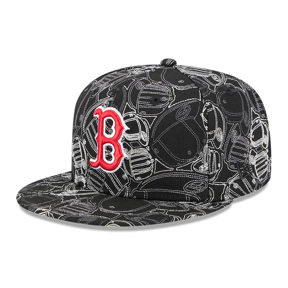 Boston Red Sox MLB Cap Scramble Black 59FIFTY Fitted Cap-Benirox