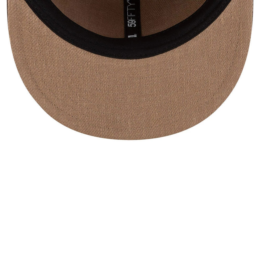 Atlanta Braves MLB Open Brown Retro Crown 59FIFTY Fitted Cap-Benirox