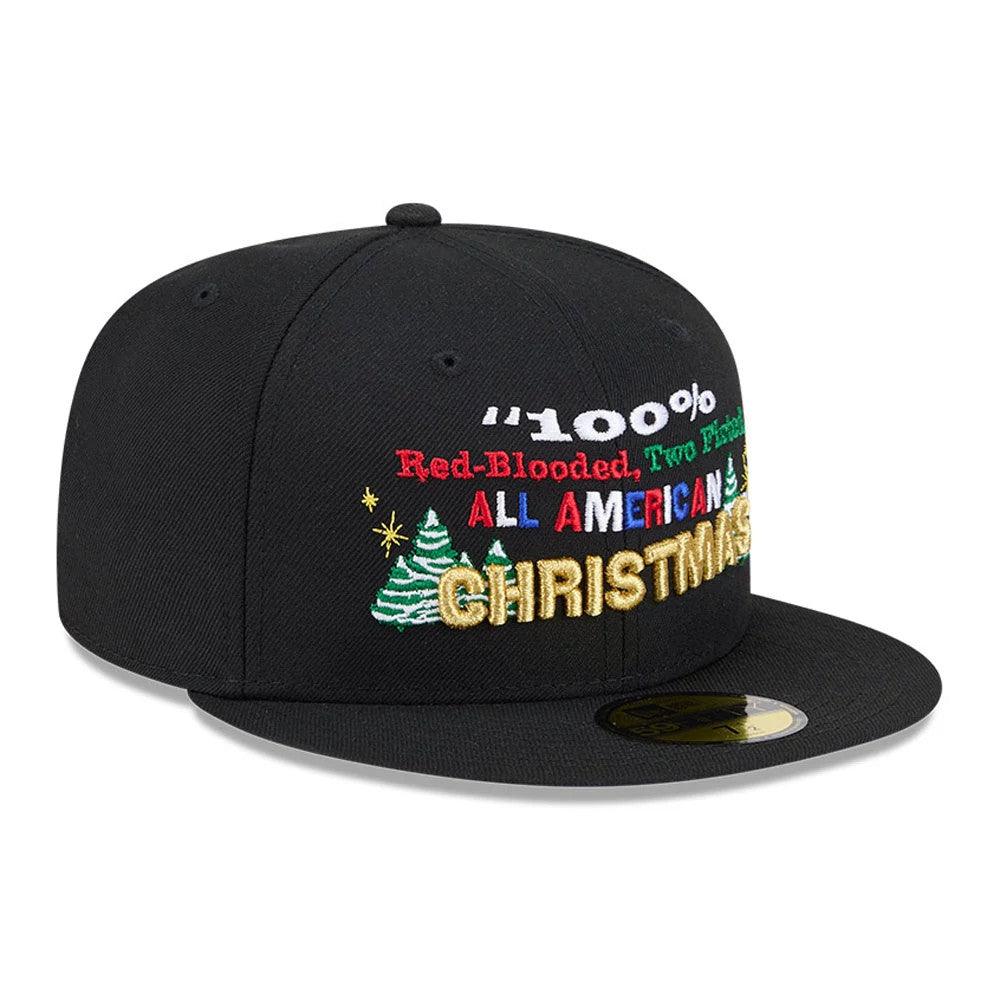 A Christmas Story Warner Brothers Black 59FIFTY Fitted Cap-Benirox