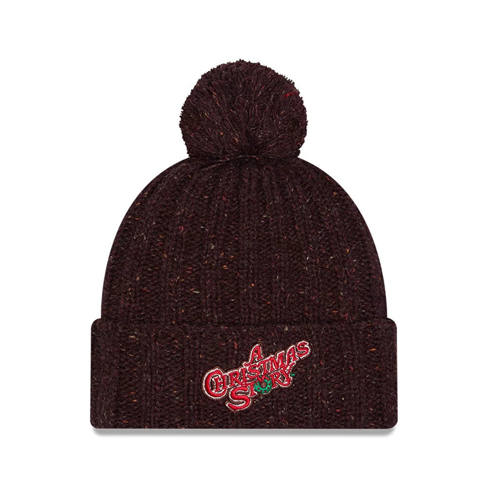 A Christmas Story Open Brown Cuff knit Beanie Hat-Benirox