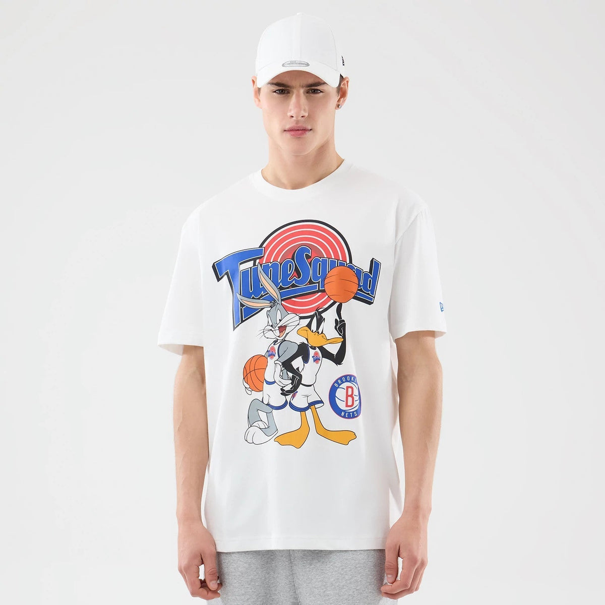 Brooklyn Nets Space Jam 2 X NBA White T-Shirt-Benirox