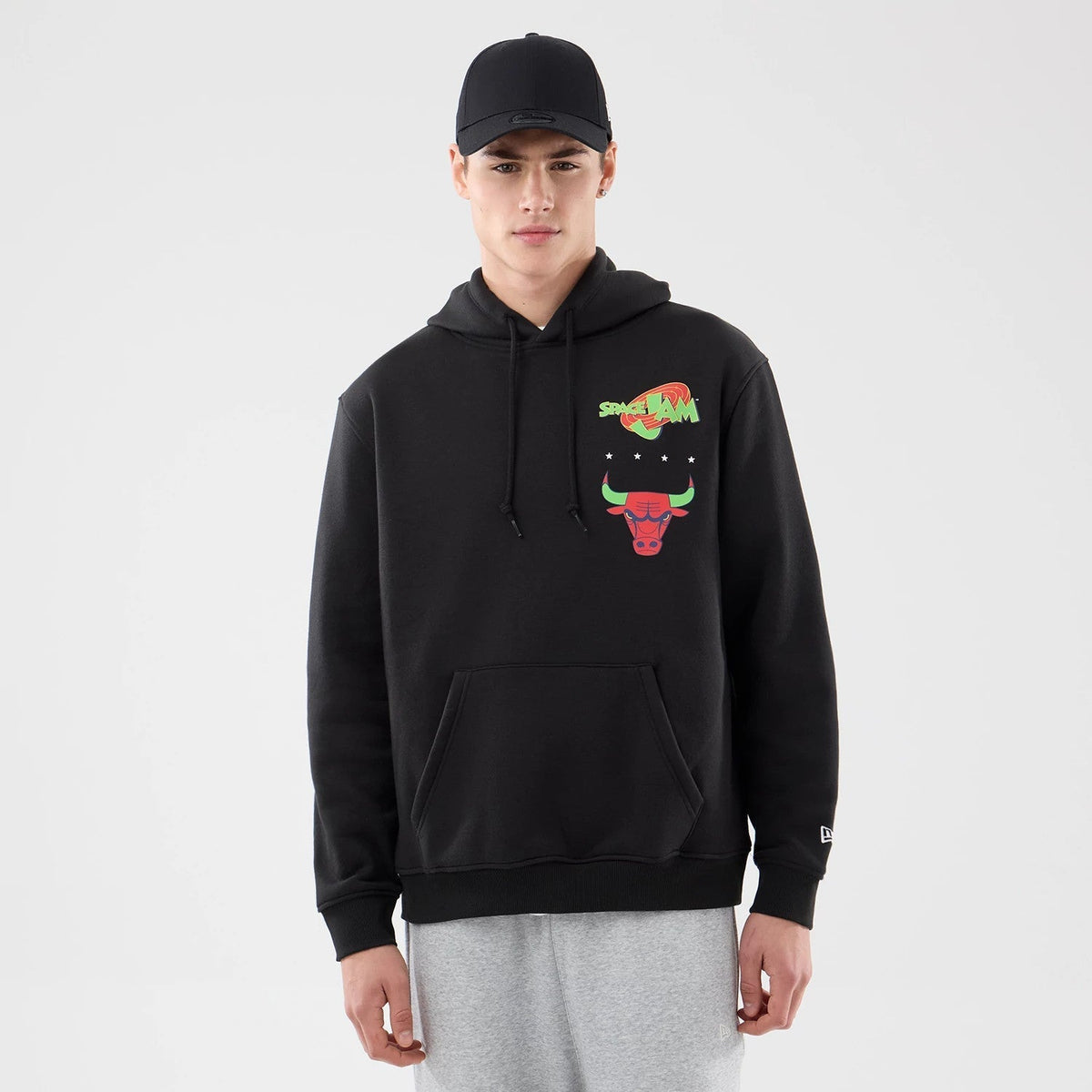 Chicago Bulls Space Jam 2 X NBA Black Pullover Hoodie-Benirox