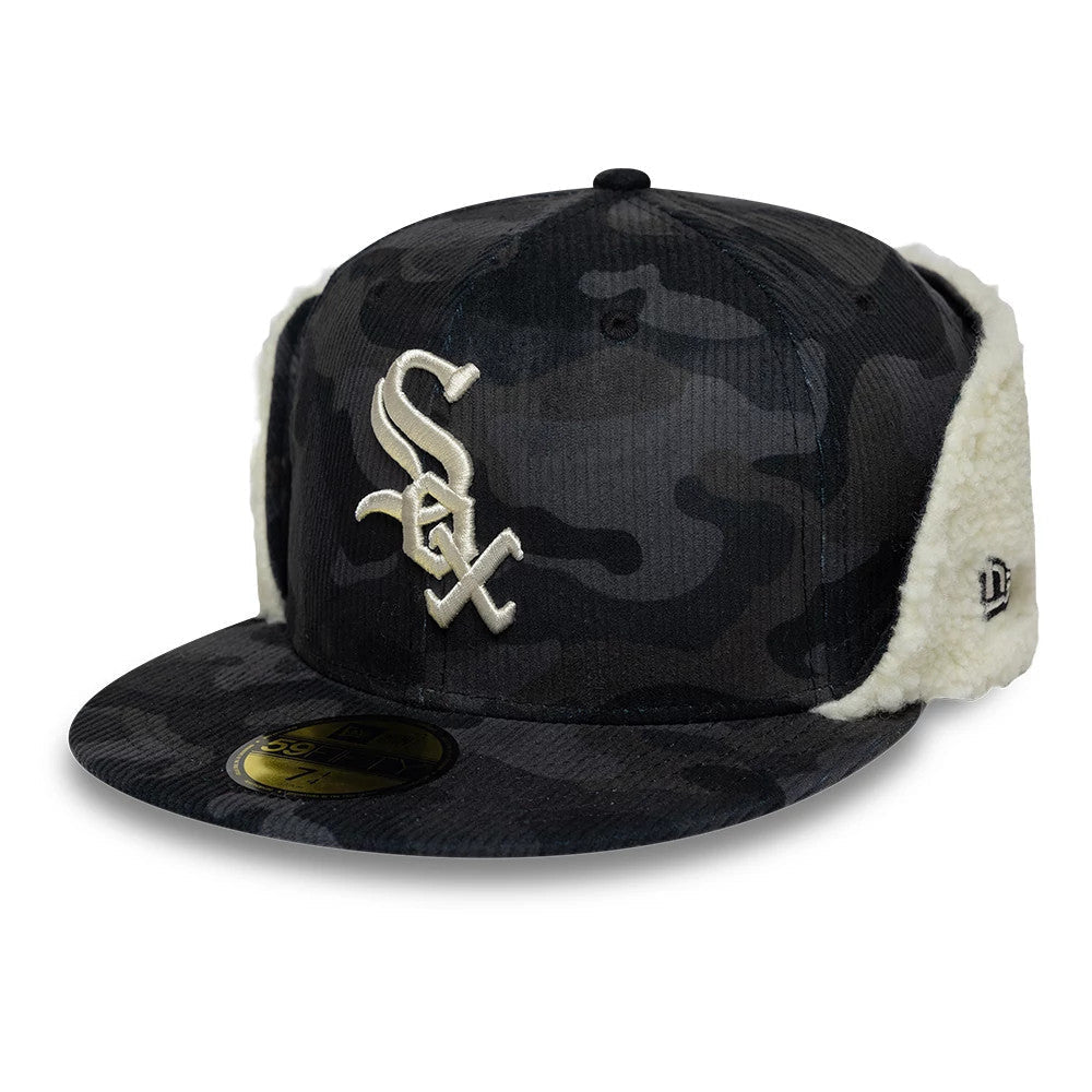 Chicago White Sox MLB Cord Black Downflap 59FIFTY Fitted Cap-Benirox