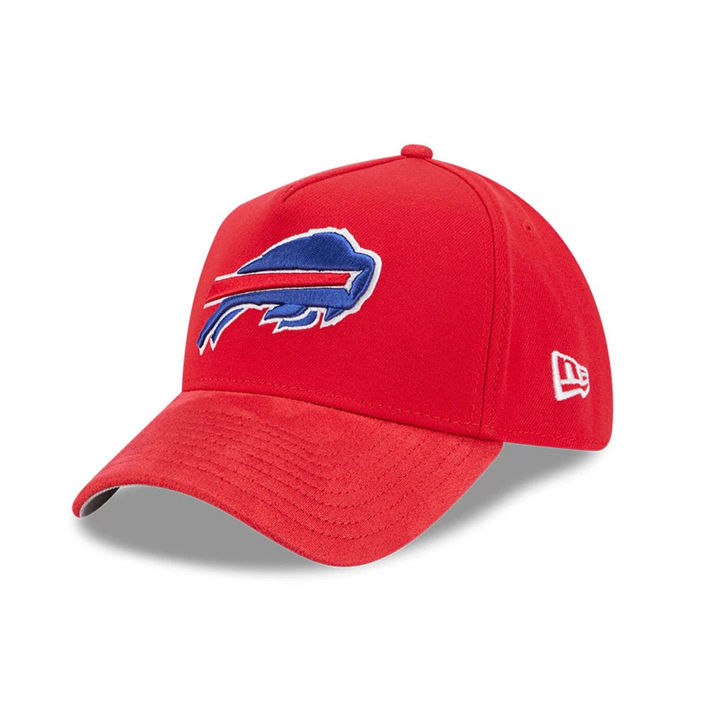 Buffalo Bills NFL Suede Red 39THIRTY A-Frame Stretch Fit Cap-Benirox