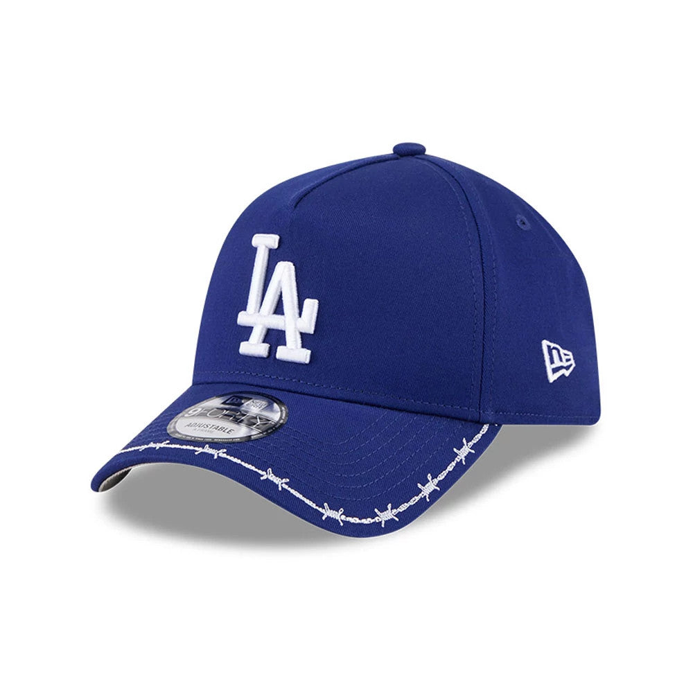 LA Dodgers MLB Barb Visor Dark Blue 9FORTY A-Frame Adjustable Cap-Benirox