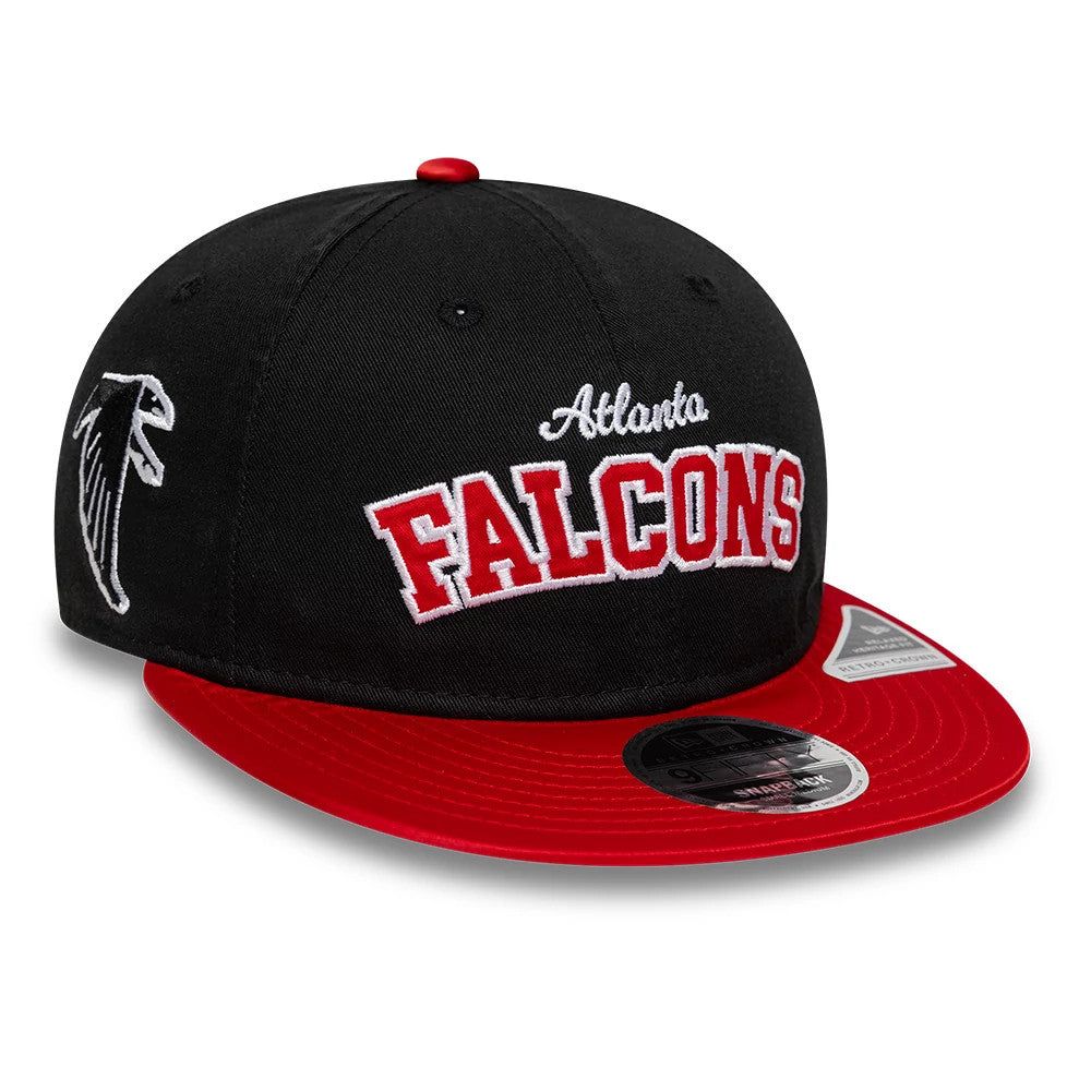 Atlanta Falcons NFL Historic Black Retro Crown 9FIFTY Adjustable Cap-Benirox