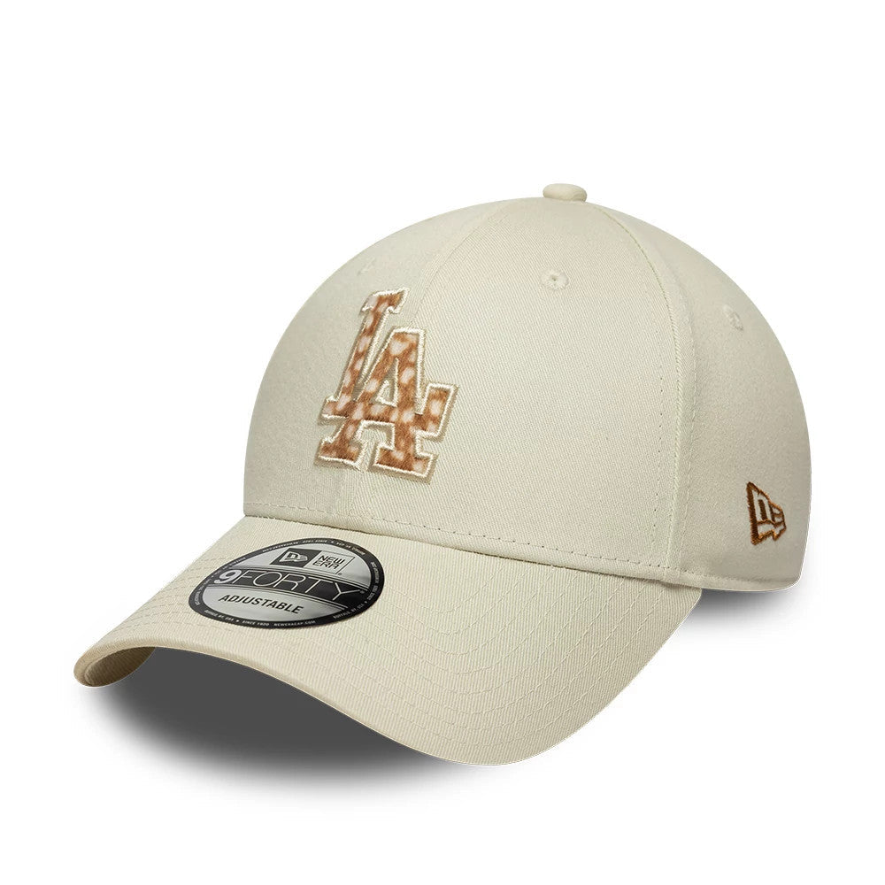 LA Dodgers Animal Print Cream 9FORTY Adjustable Cap-Benirox