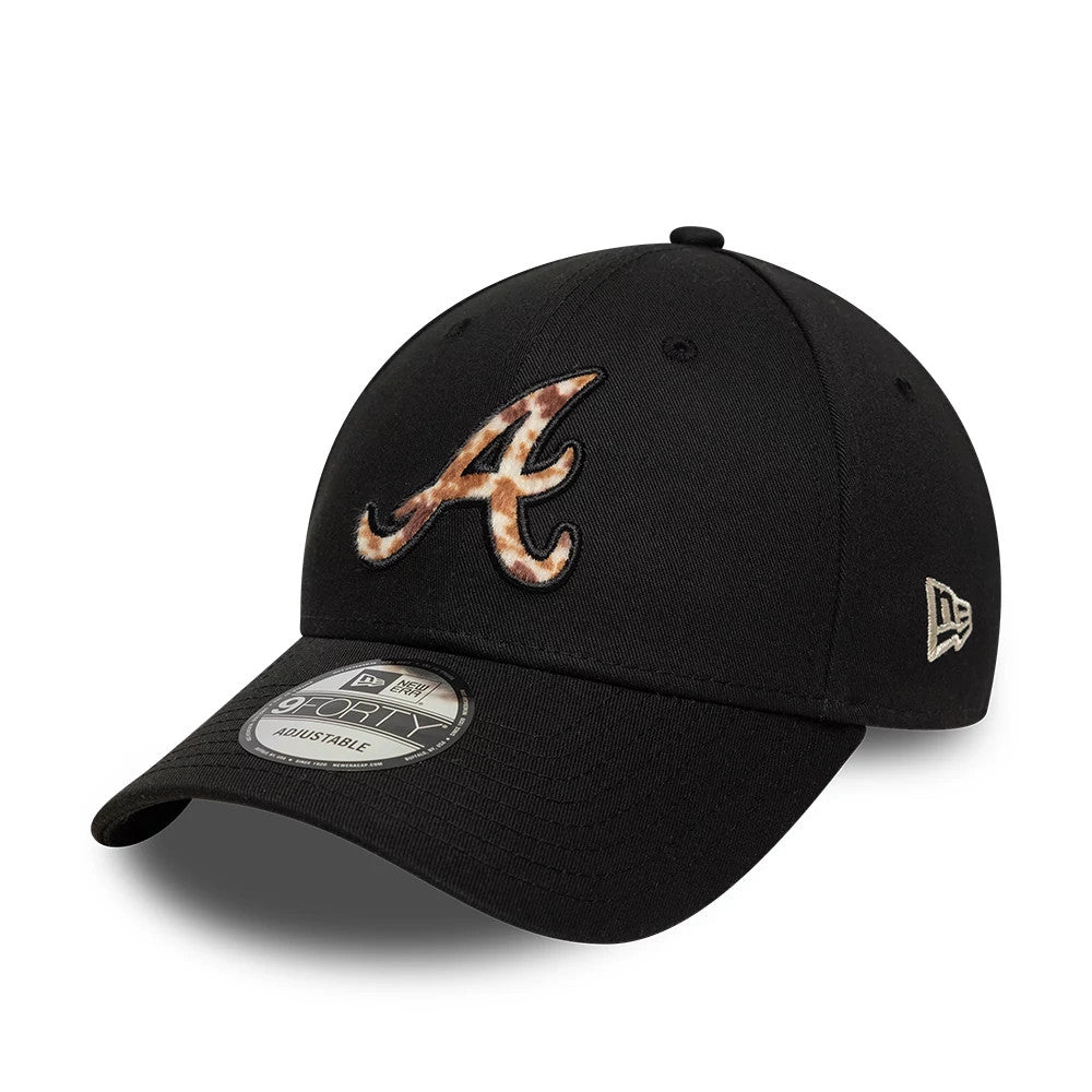 Atlanta Braves Animal Print Black 9FORTY Adjustable Cap-Benirox