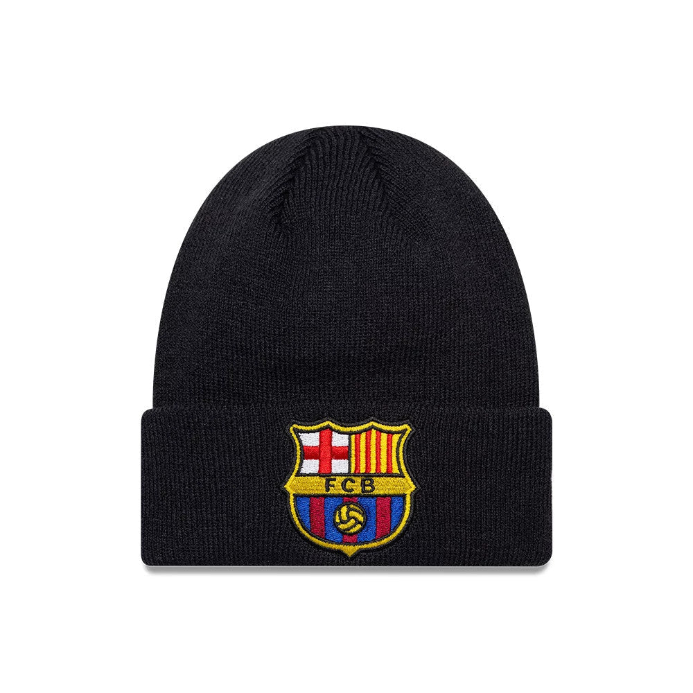 FC Barcelona Youth Core Navy Cuff knit Beanie Hat-Benirox
