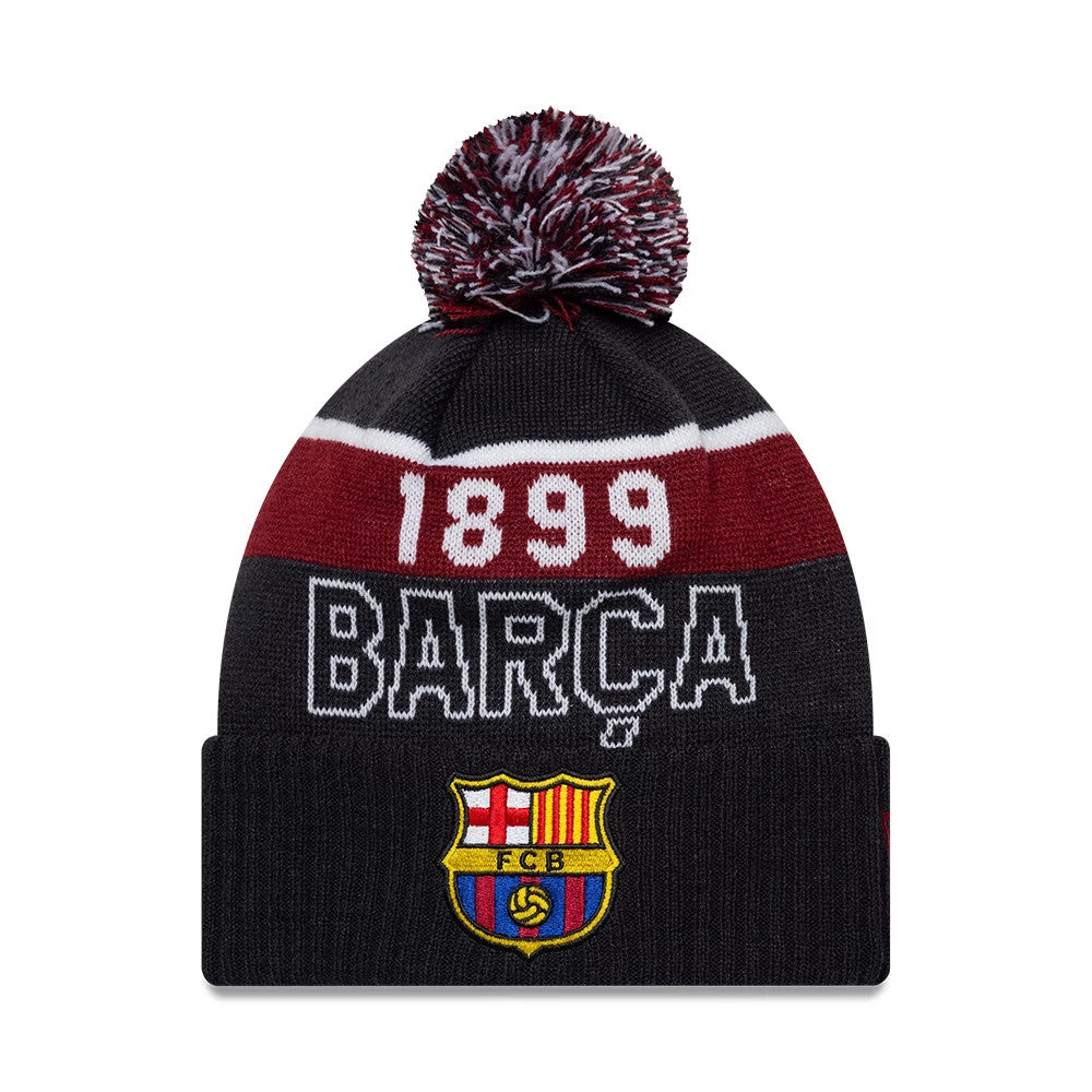 FC Barcelona Core Navy Sport knit Beanie Hat-Benirox
