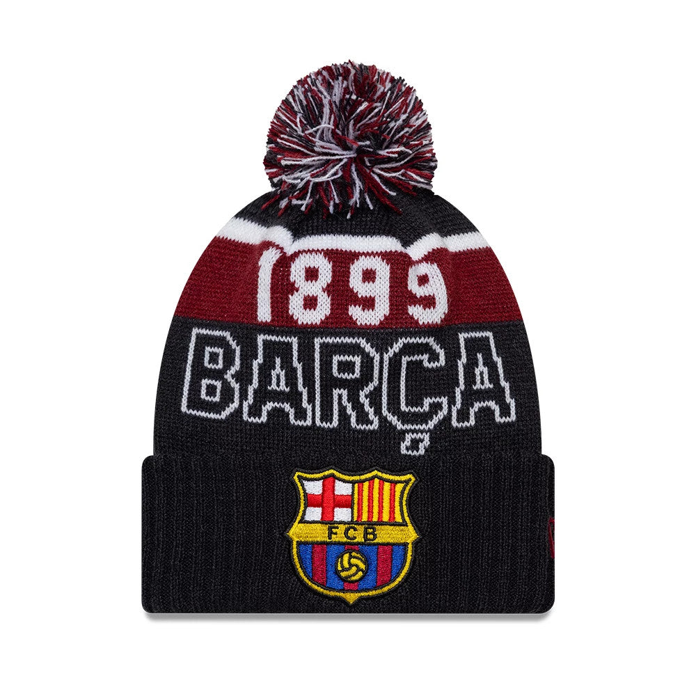 FC Barcelona Youth Core Navy Sport knit Beanie Hat-Benirox