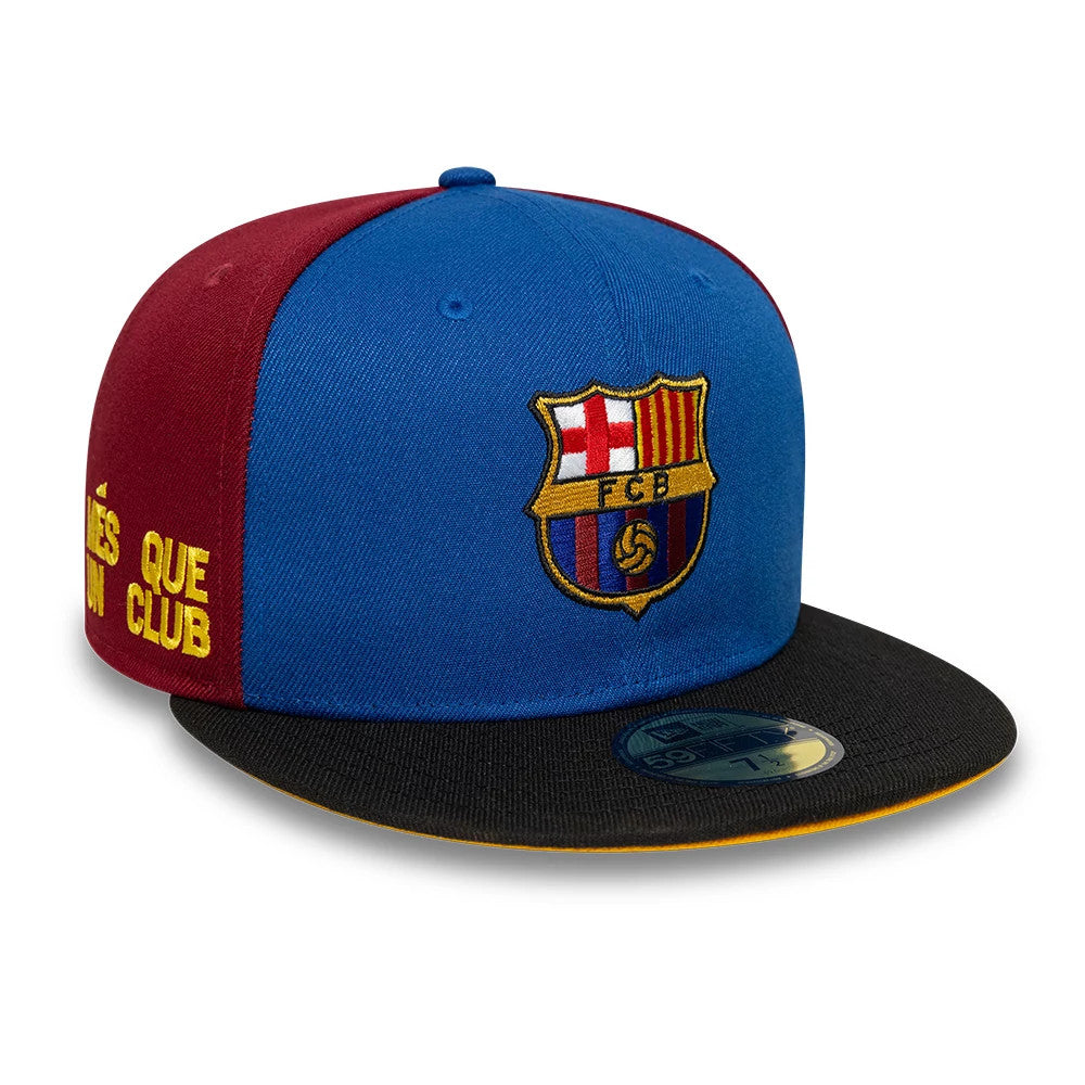 FC Barcelona Mes Que Un Dark Red 59FIFTY Fitted Cap-Benirox