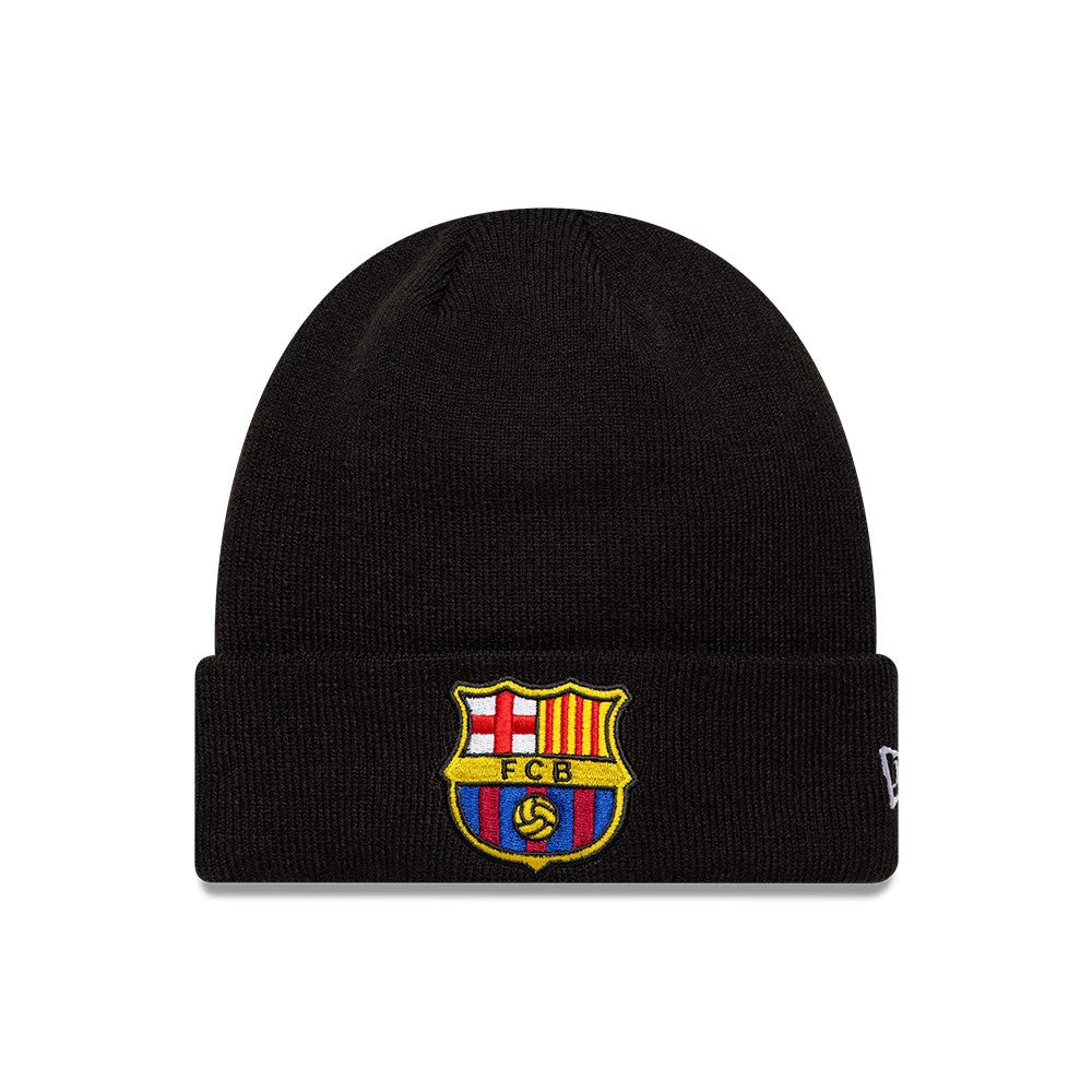 FC Barcelona Core Black Cuff knit Beanie Hat-Benirox