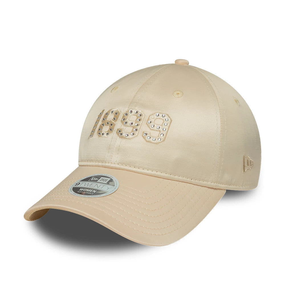 FC Barcelona Womens Rhinestone Light Beige 9TWENTY Adjustable Cap-Benirox