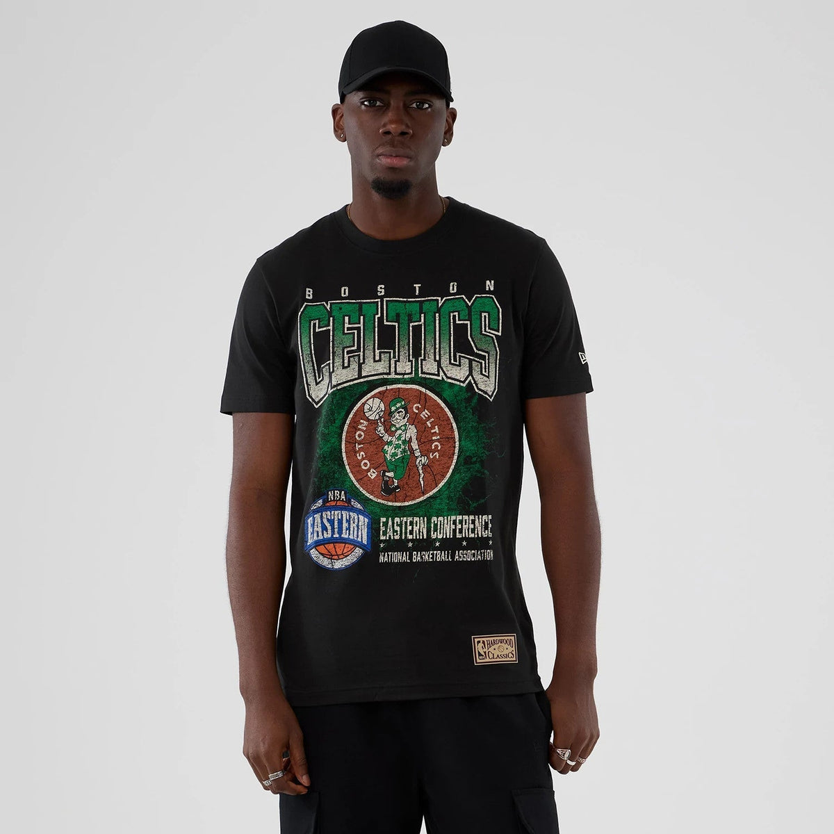 Boston Celtics NBA Hardwood Classic Black T-Shirt-Benirox