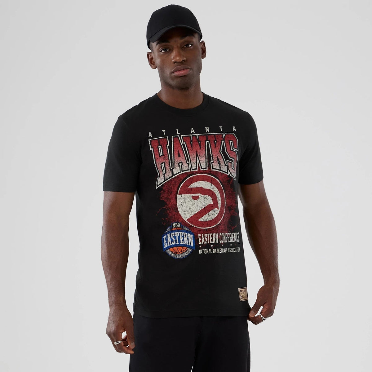 Atlanta Hawks NBA Hardwood Classic Black T-Shirt-Benirox