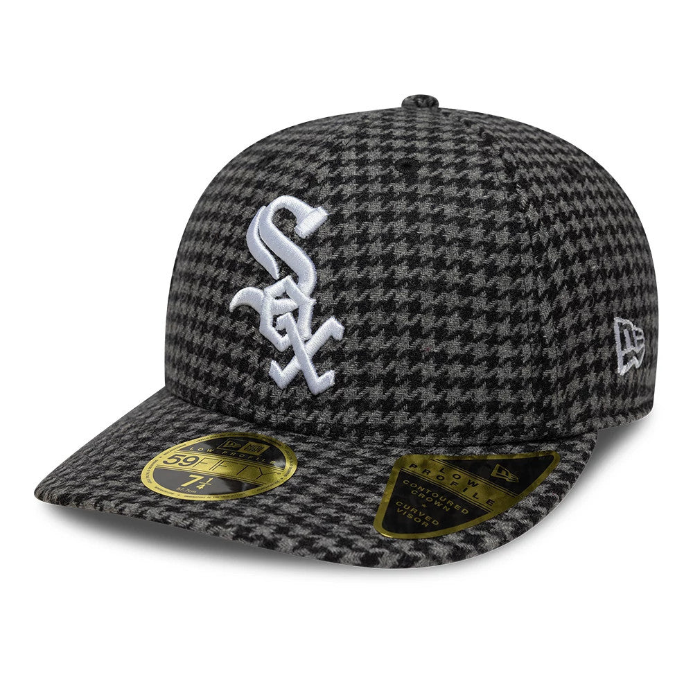 Chicago White Sox MLB Houndstooth Black Low Profile 59FIFTY Fitted Cap-Benirox