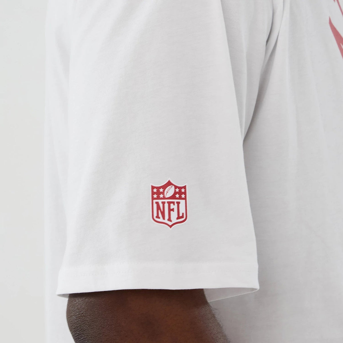 Atlanta Falcons NFL International Series Games 2025 White Oversized T-Shirt-Benirox