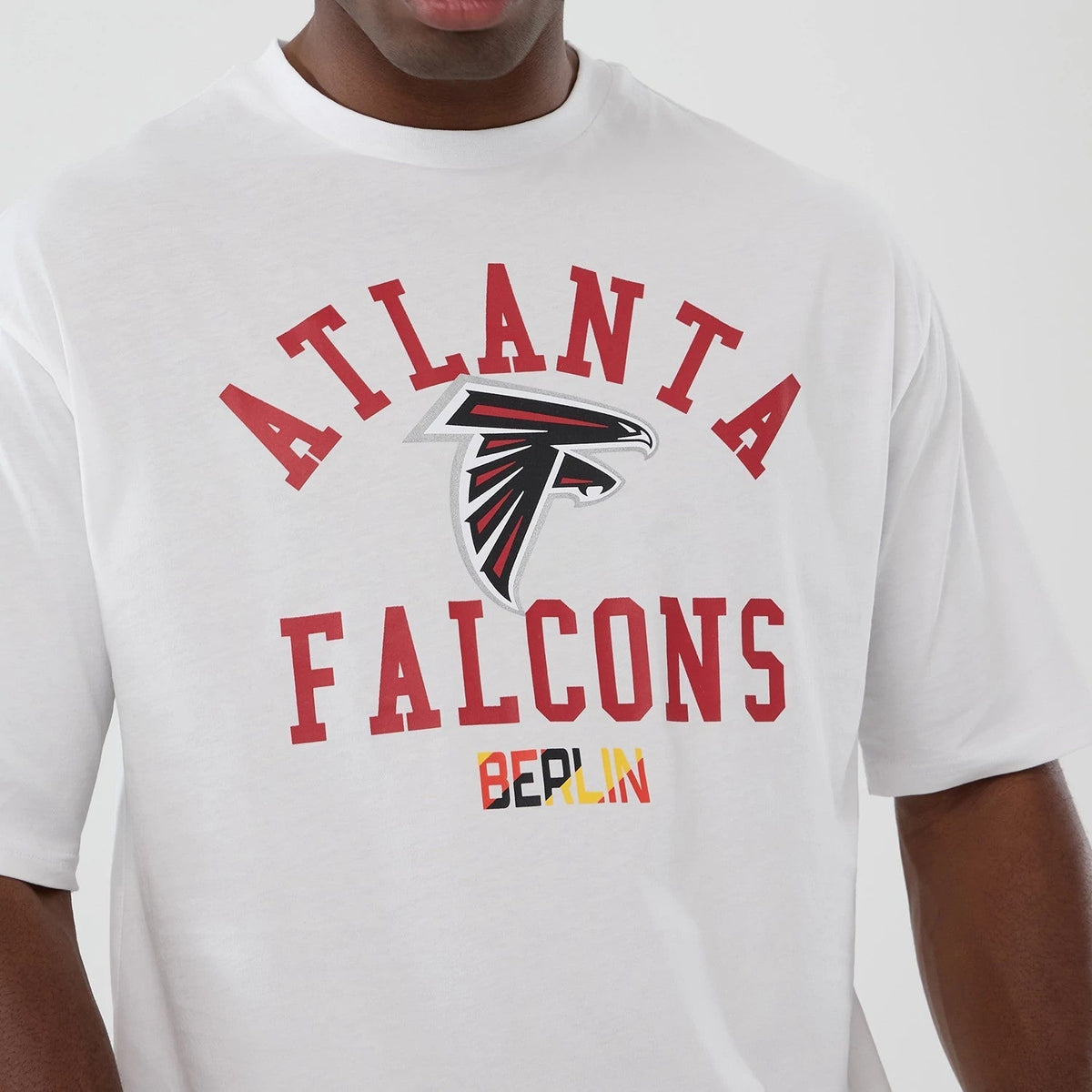 Atlanta Falcons NFL International Series Games 2025 White Oversized T-Shirt-Benirox