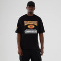 Commanders NFL International Series Games Script 2025 Black Oversized T-Shirt-Benirox