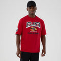 Atlanta Falcons NFL International Series Games 2025 Red Oversized T-Shirt-Benirox