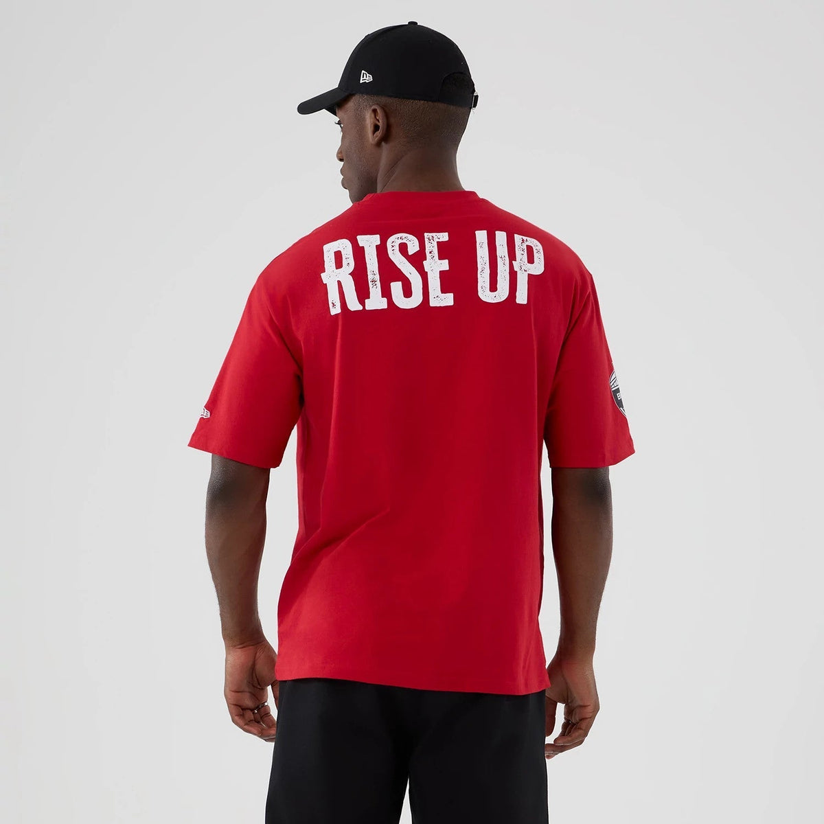 Atlanta Falcons NFL International Series Games 2025 Red Oversized T-Shirt-Benirox