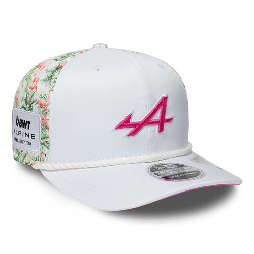 Alpine Racing Miami Race Special White 9SEVENTY Stretch Snap Adjustable Cap-Benirox