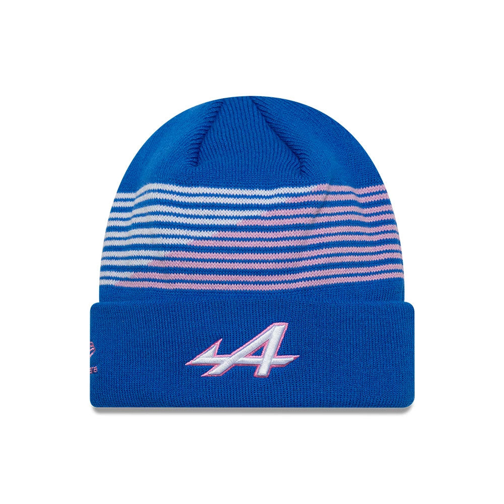 Alpine Racing Team Blue Cuff Knit Beanie Hat-Benirox