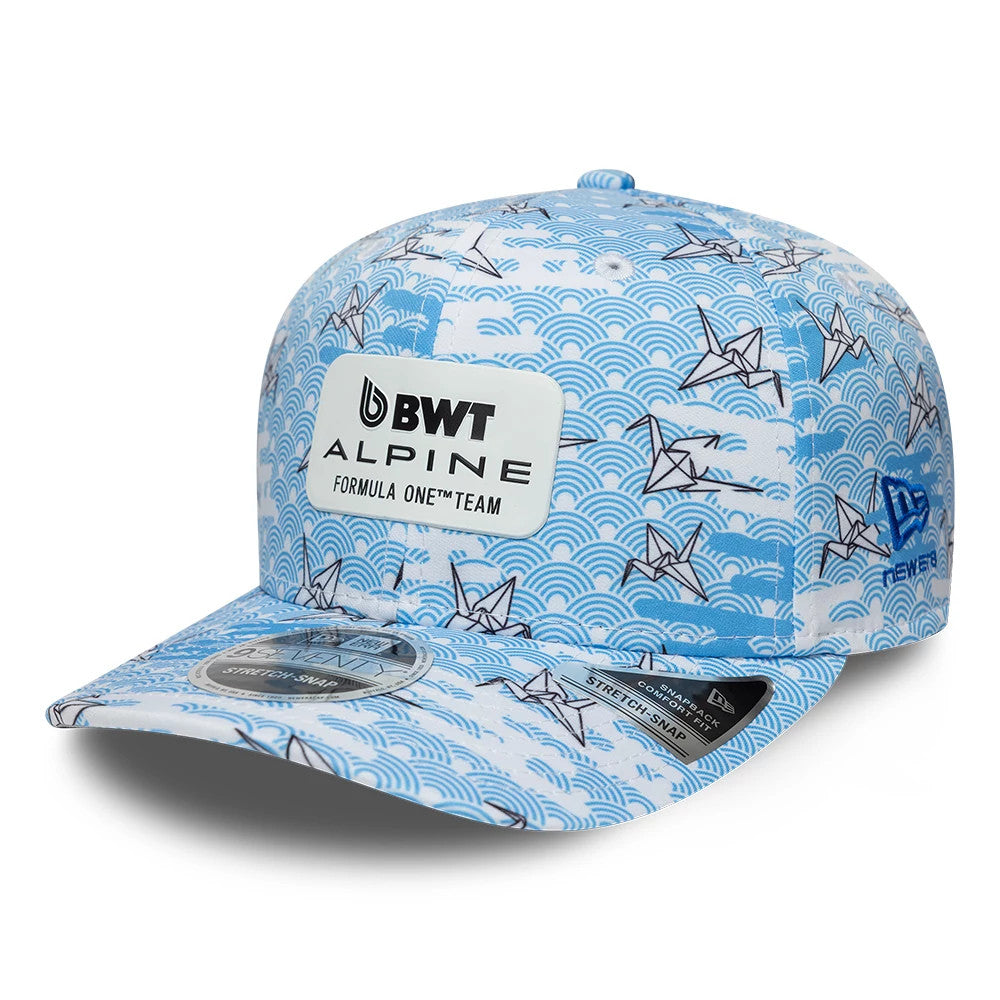 Alpine Racing Japan Race Special White 9SEVENTY Stretch Snap Adjustable Cap-Benirox