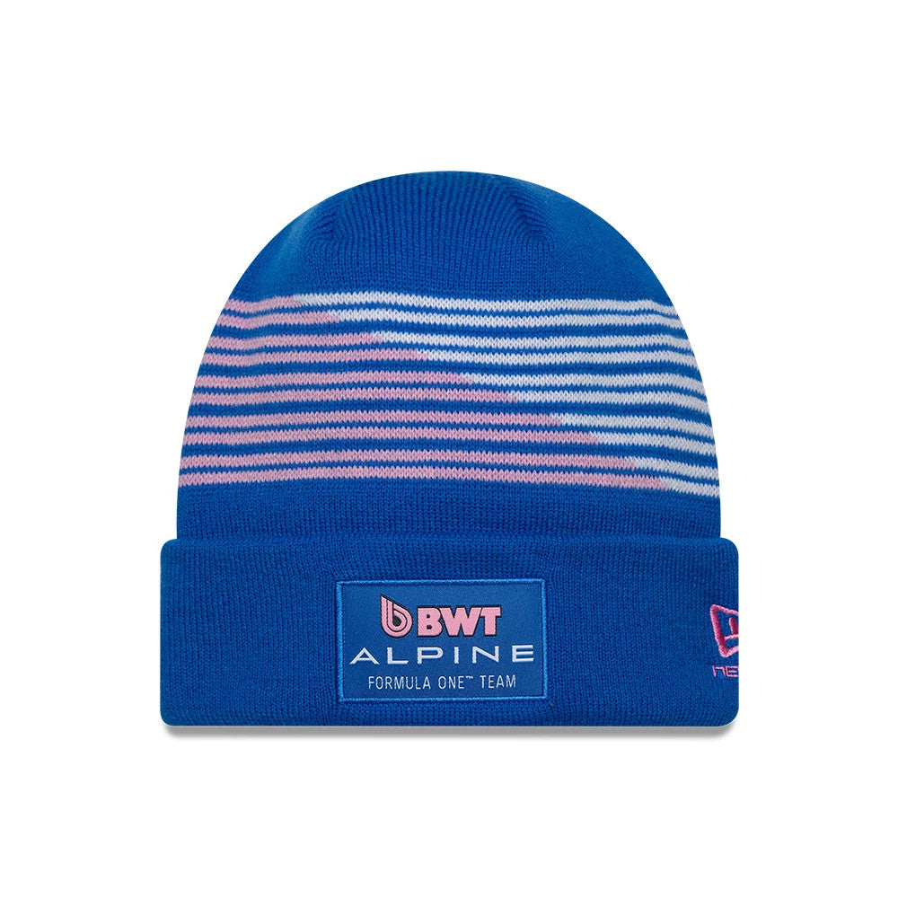 Alpine Racing Blue Cuff Knit Beanie Hat-Benirox