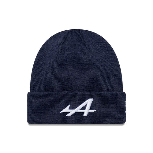 Alpine Racing Essential Dark Blue Cuff Knit Beanie Hat-Benirox