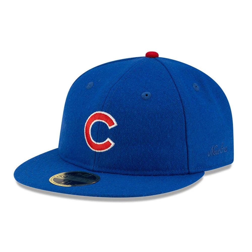 Chicago Cubs FOG X MLB Blue Retro Crown 59FIFTY Fitted Cap-Benirox
